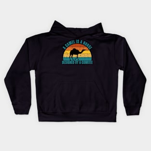 Camel Retro Sunset Kids Hoodie